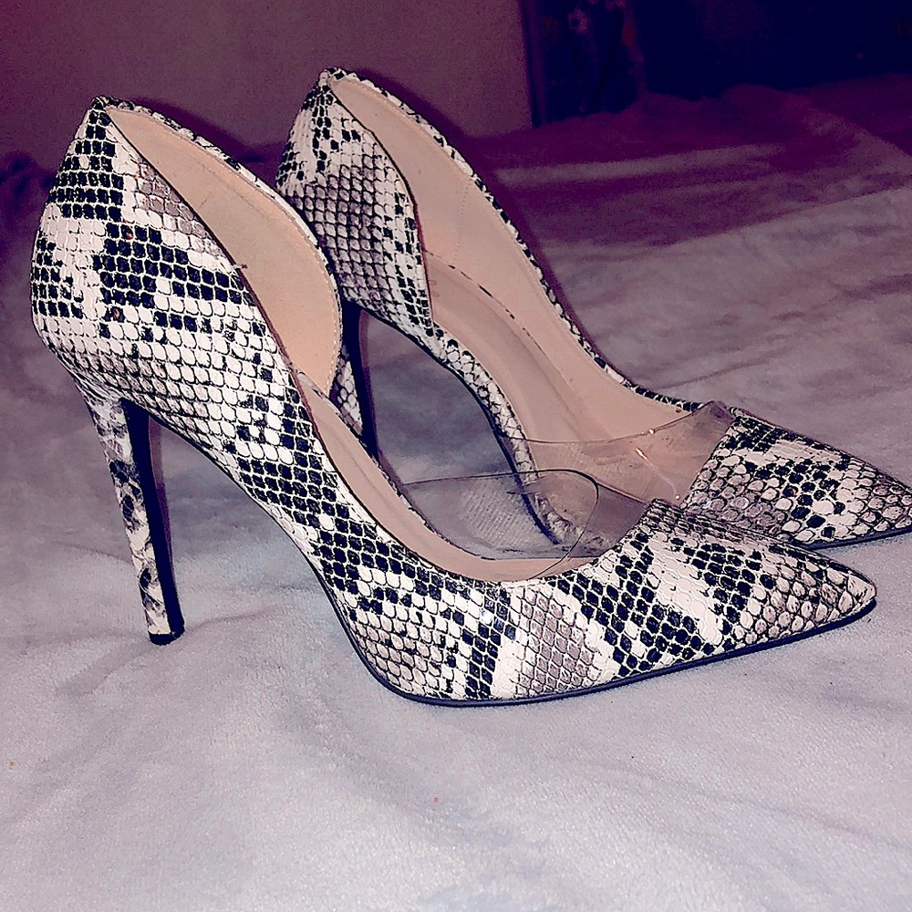Snake skin shoes.